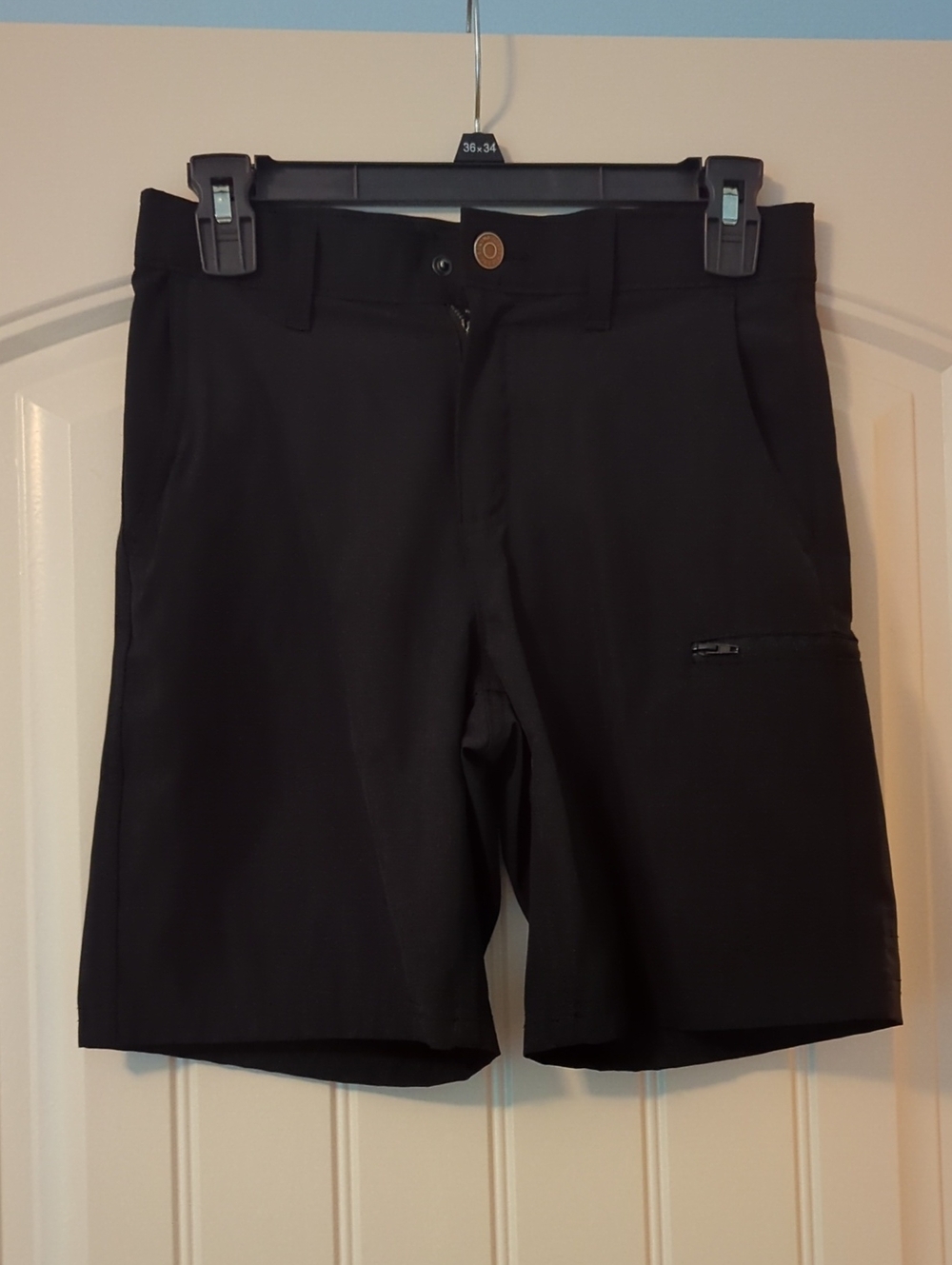 Sonoma Black Youth Shorts with Zip Thigh Pocket